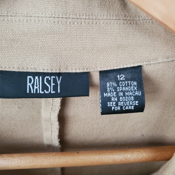 Ralsey double- breasted camel blazer - Picture 2 of 7